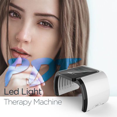 Des Hautpflege-Lichttherapie-Gerät-7 der Farbeled Anti-Altern-Gesichtsbehandlung Lichttherapie-der Verjüngungs-PDT, die Maschine weiß wird