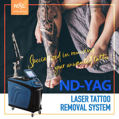Vertikale Nd Yag Laser-Maschinen-Laser-Haar-Abbau-und Tätowierungs-Abbau-Maschine ISO13485